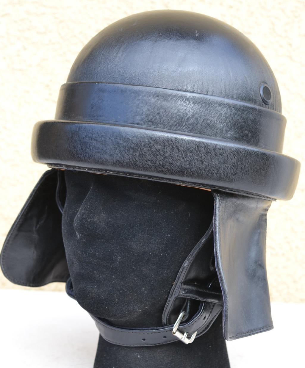 ITALIAN WW2 MOD. 1935 TANK CREW LEATHER CRASH HELMET ITALY TANKERS CARRISTI WWII