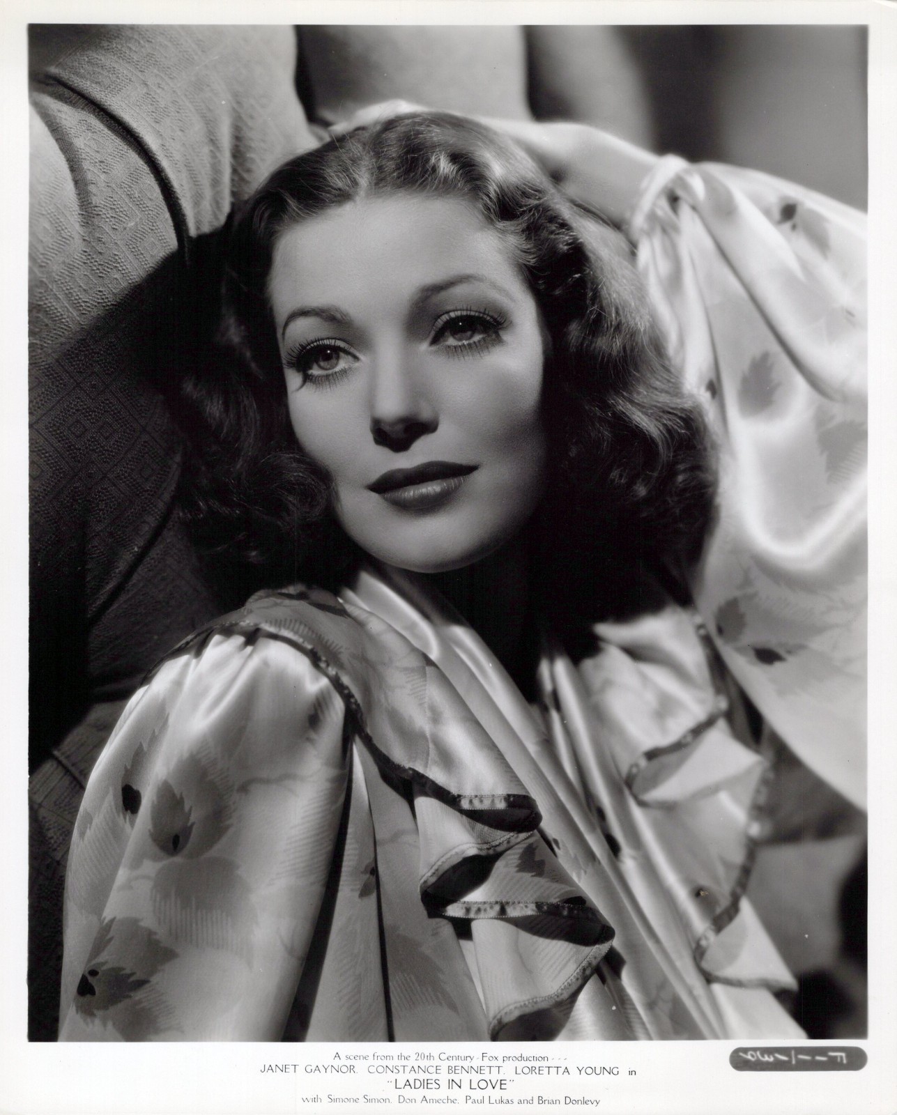 HOLLYWOOD LORETTA YOUNG STYLISH POSE STUNNING PORTRAIT 1930s ORIG PHOTO MA91