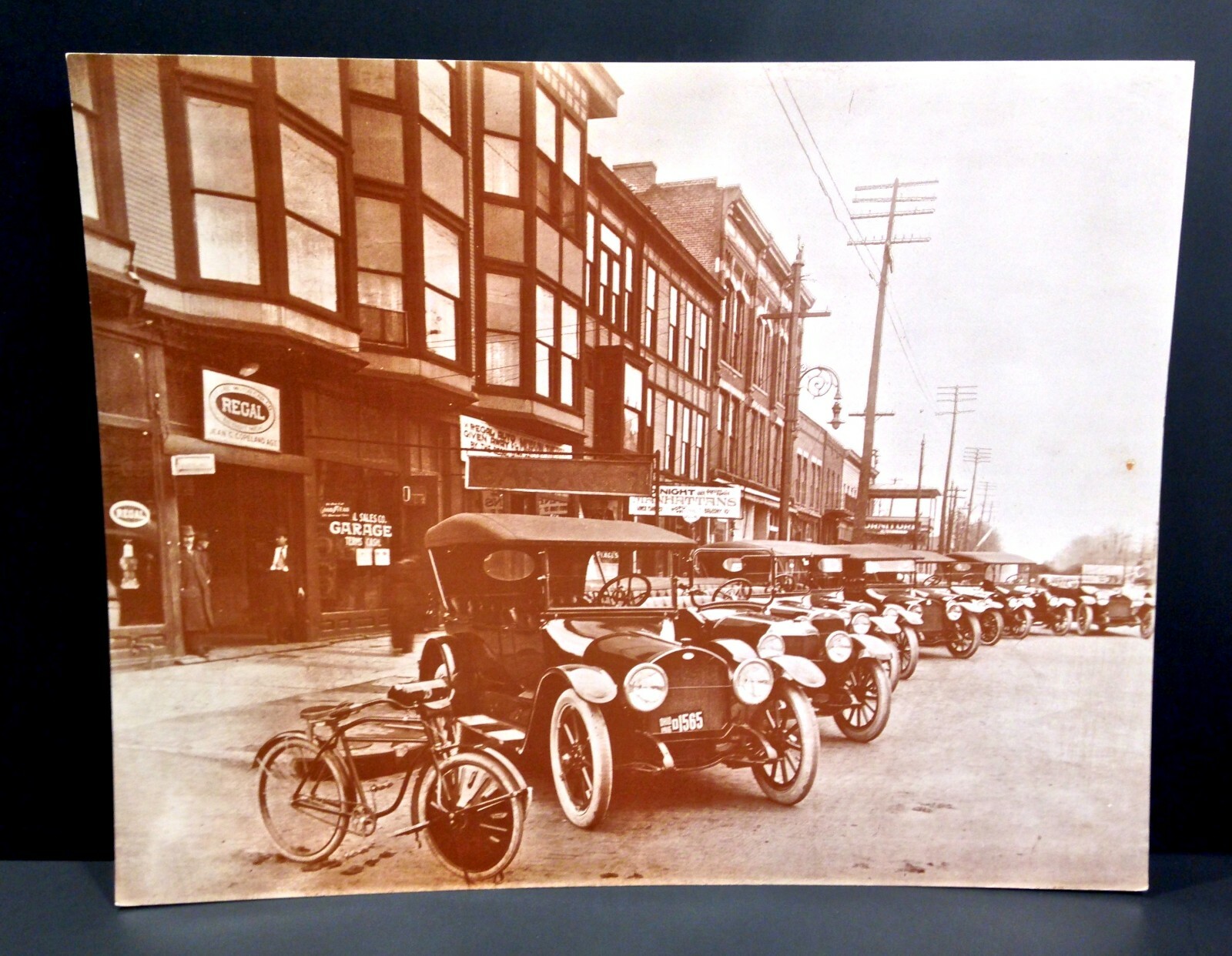 Vintage 1916 Style Regal Motor Car Dealer In Ohio 11x14 Photo LOOK READ