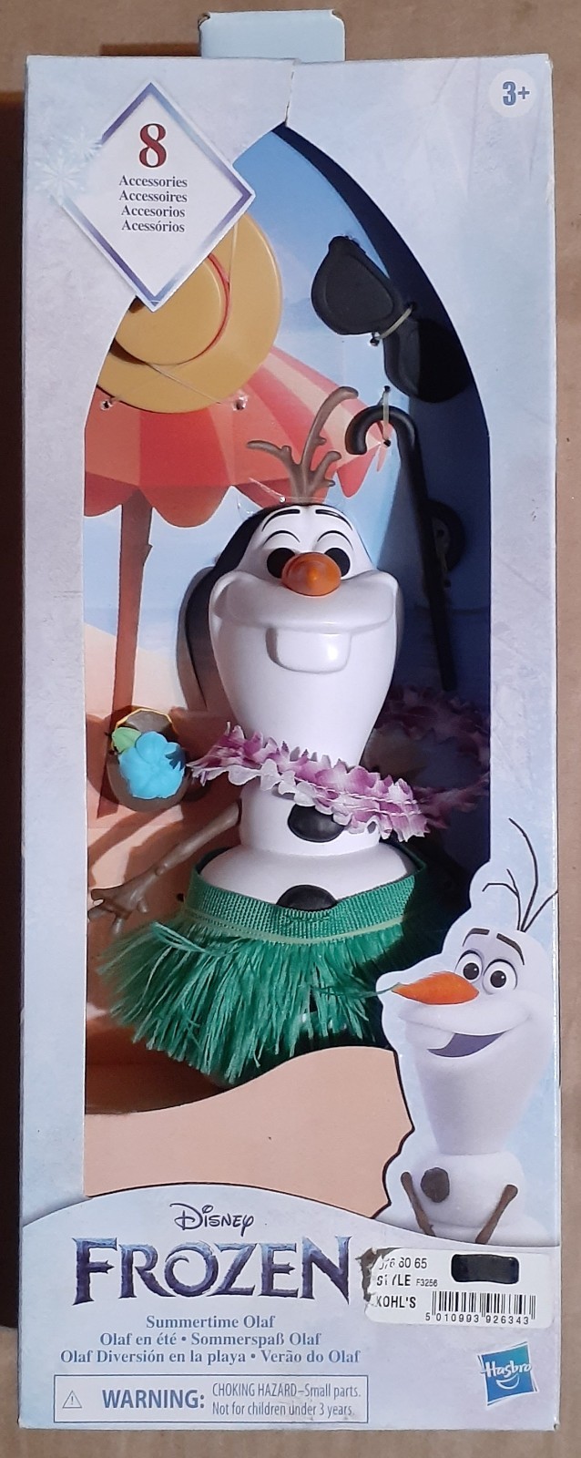 Disney Frozen Summertime Olaf w/8 Accessories Dress-Up Your Snowman 3 BRAND NEW