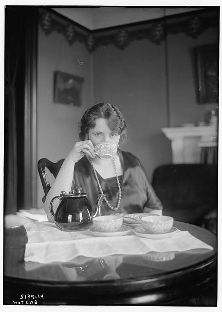 Photo:Florence Easton Soprano Drinking Tea Portrait ca 1915 1920