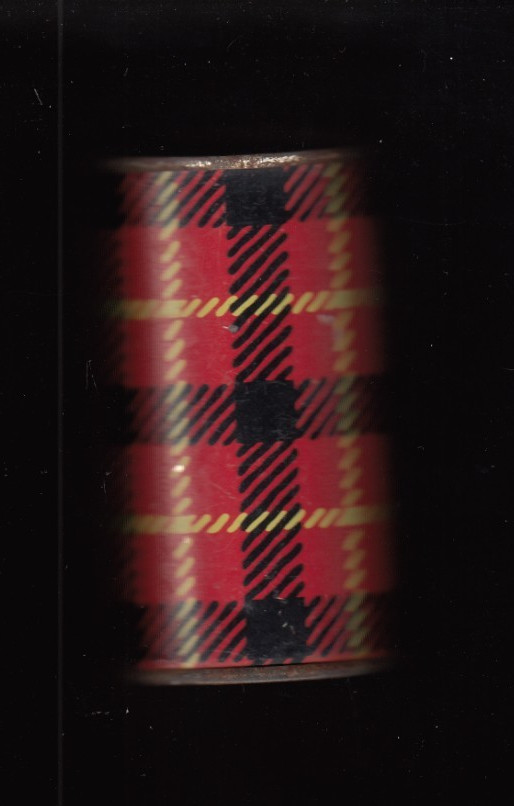 1950's Vintage Hamilton Skotch Ice - Freeze Again Tin Red Plaid Design 1950's Vintage Hamilton Skotch Ice - Freeze Again Tin Red Plaid Design