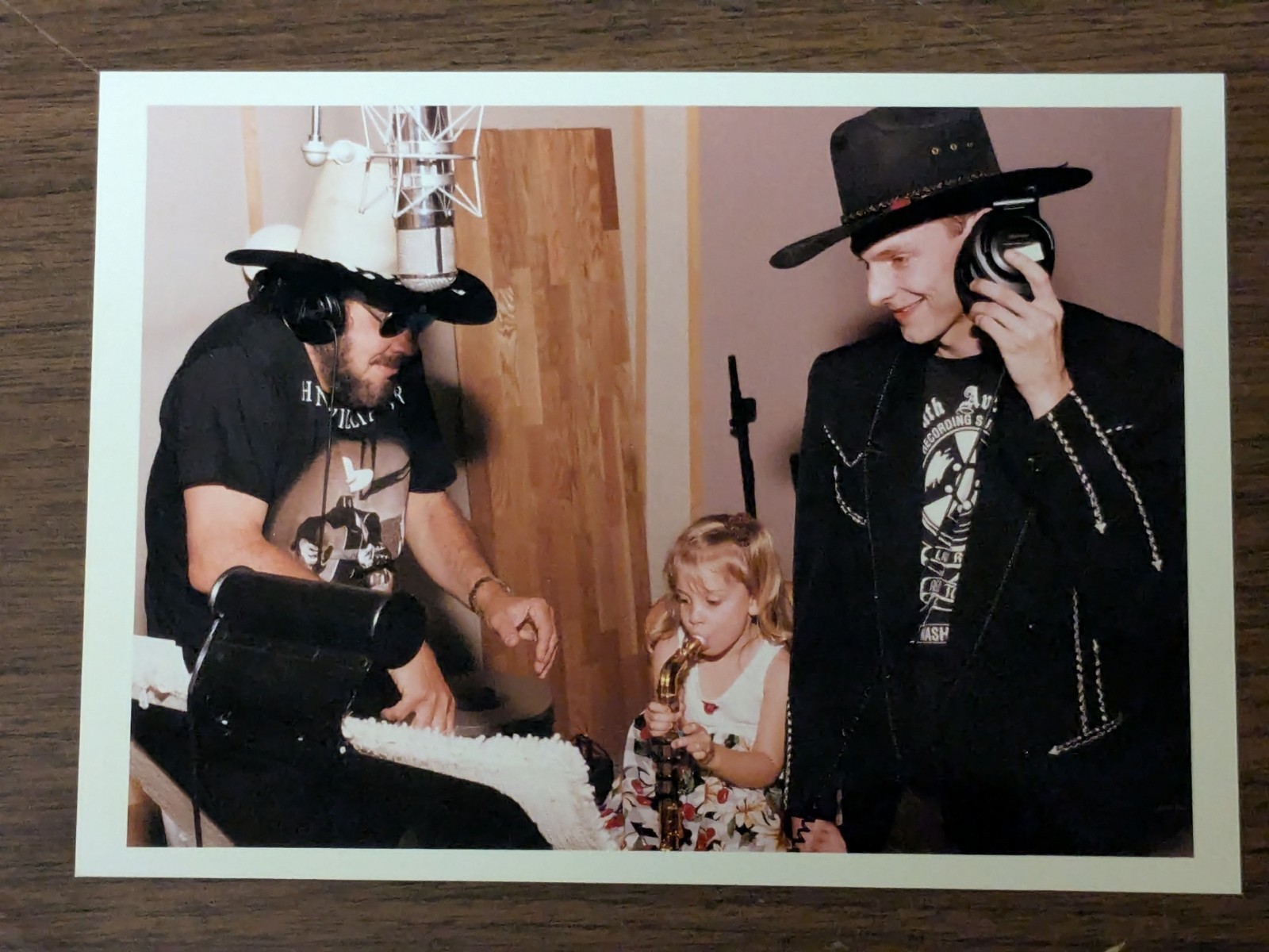 Hank Williams Jr., Hank III & Katie, 3 Generations Of Hank Vintage Promo Photo 