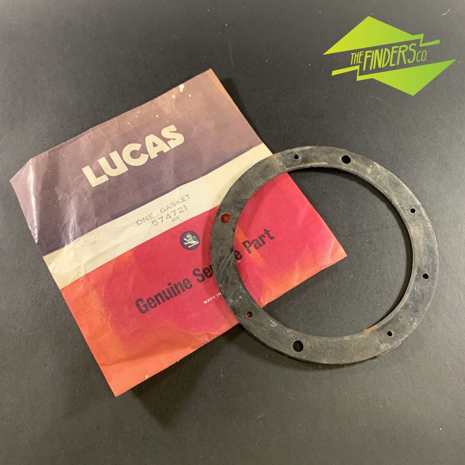 VINTAGE NOS LUCAS 574721 MGA? MG HEADLAMP DUST EXCLUDER RUBBER SEAL #3