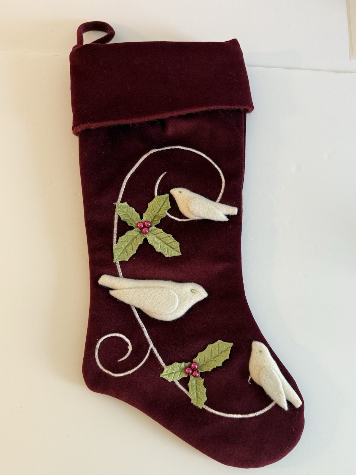 Vtg Martha Stewart Christmas Stocking 18\