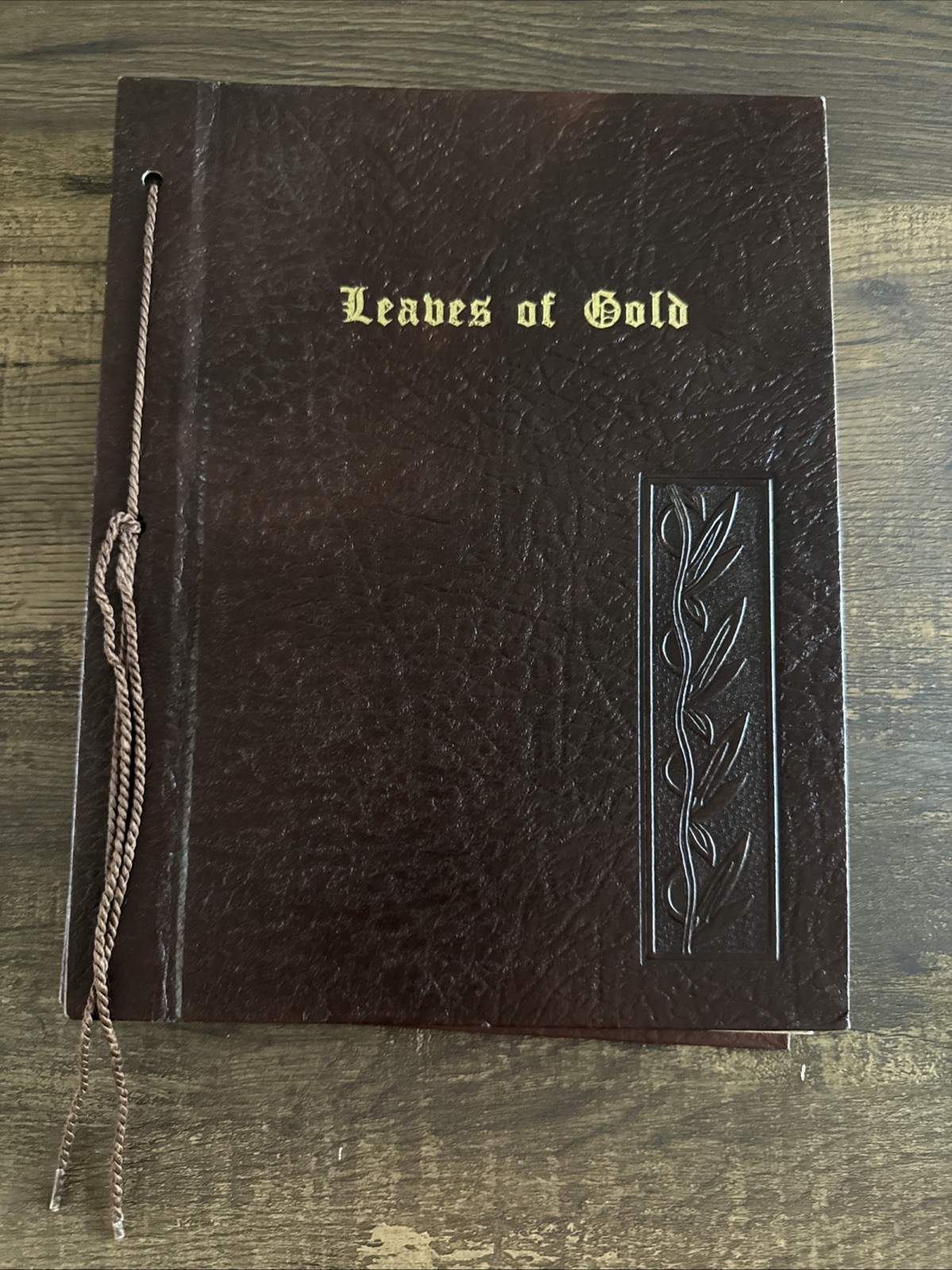 Vintage Leaves Of Gold Anthology Of Prayers Memorable Phrases Inspirational Book