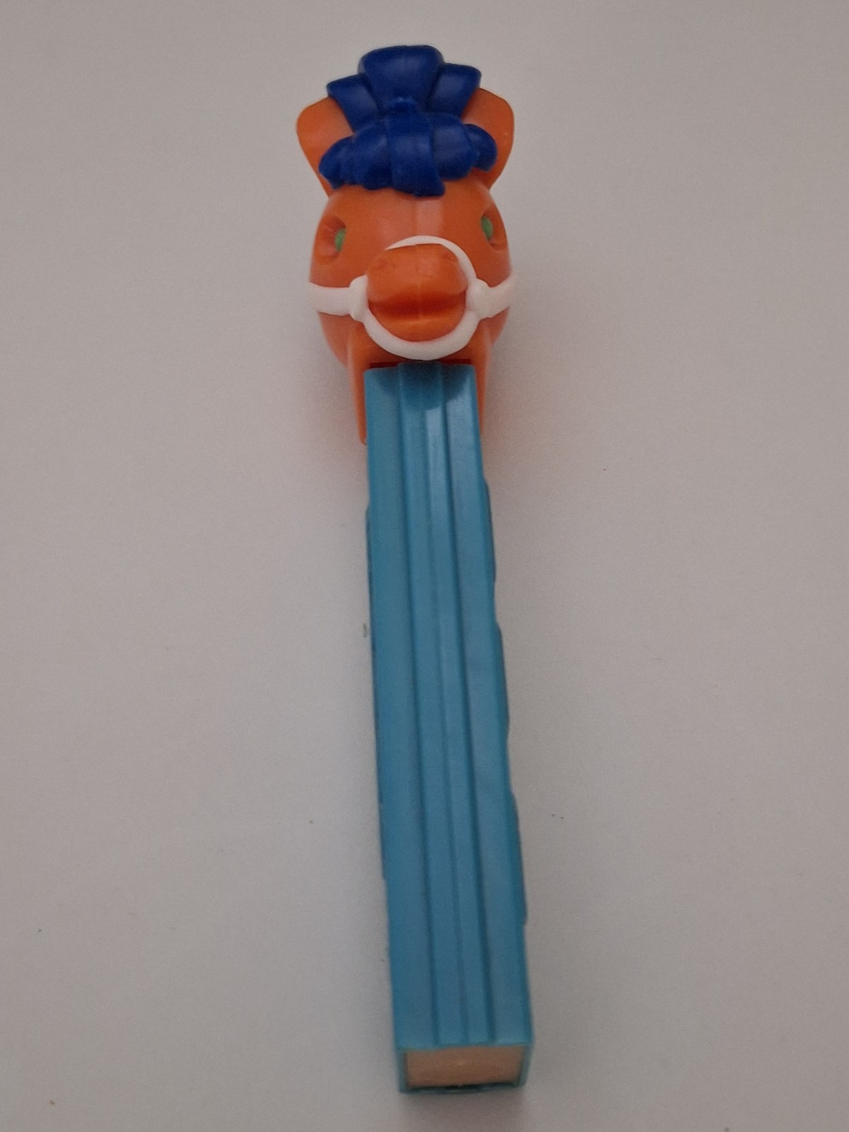 Vintage 1970's PEZ Pony Go Round No Feet Lt. Blue Stem  Austria 3.4