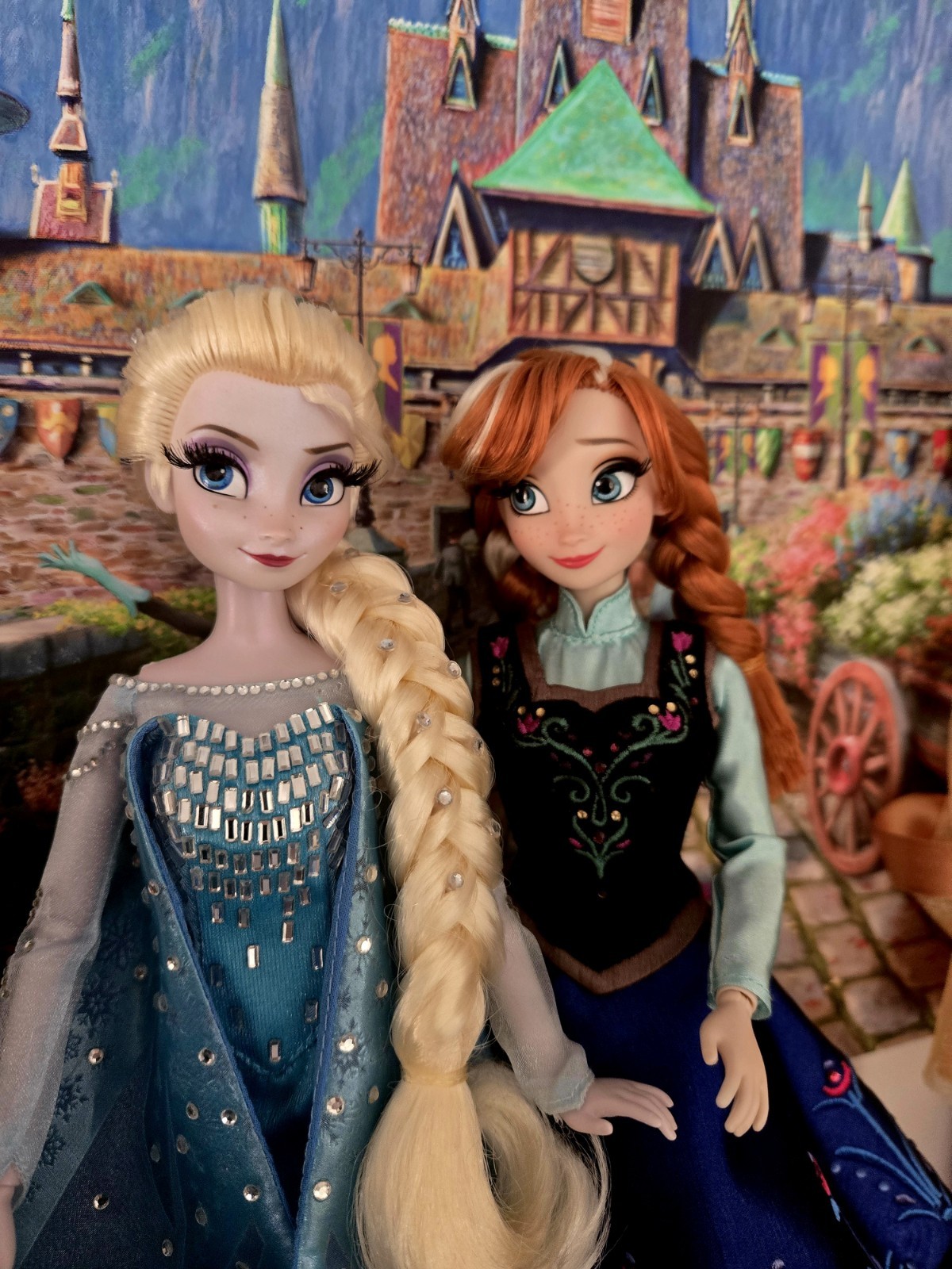 Disney Frozen Elsa & Anna Fairytale Designer Limited Edition Dolls Deboxed Read