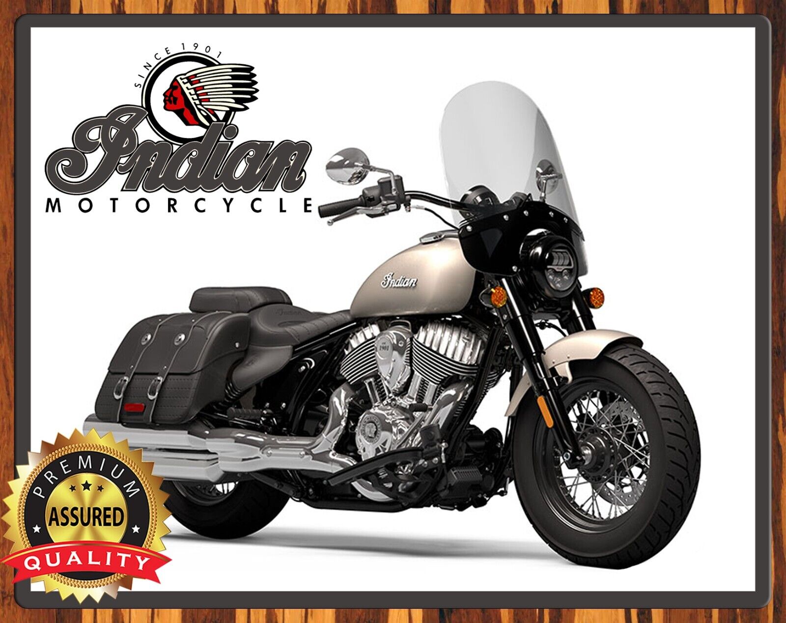 Indian Motorcycles - 2023 - Super Chief Limited Edition - Metal Sign 11 x 14