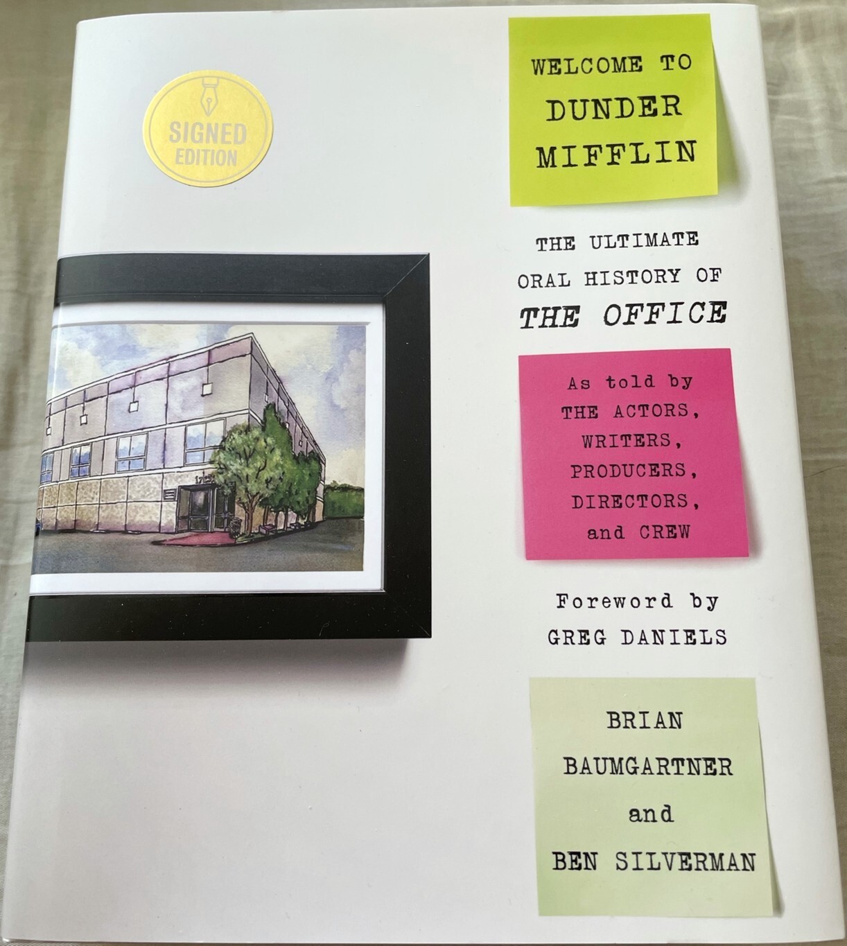 Brian Baumgartner signed Welcome to Dunder Mifflin (History of The Office) book