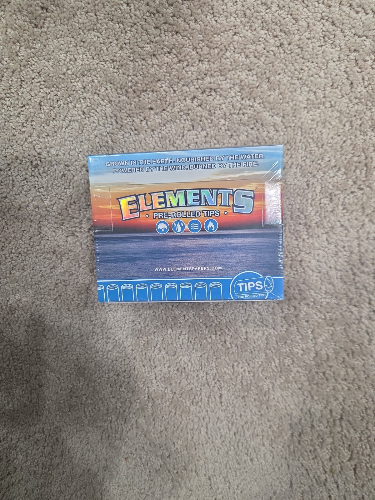 SEALED BOX of ELEMENTS PRE ROLLED TIPS - 20 PACKS - 21 PER PACK - Ready to Roll