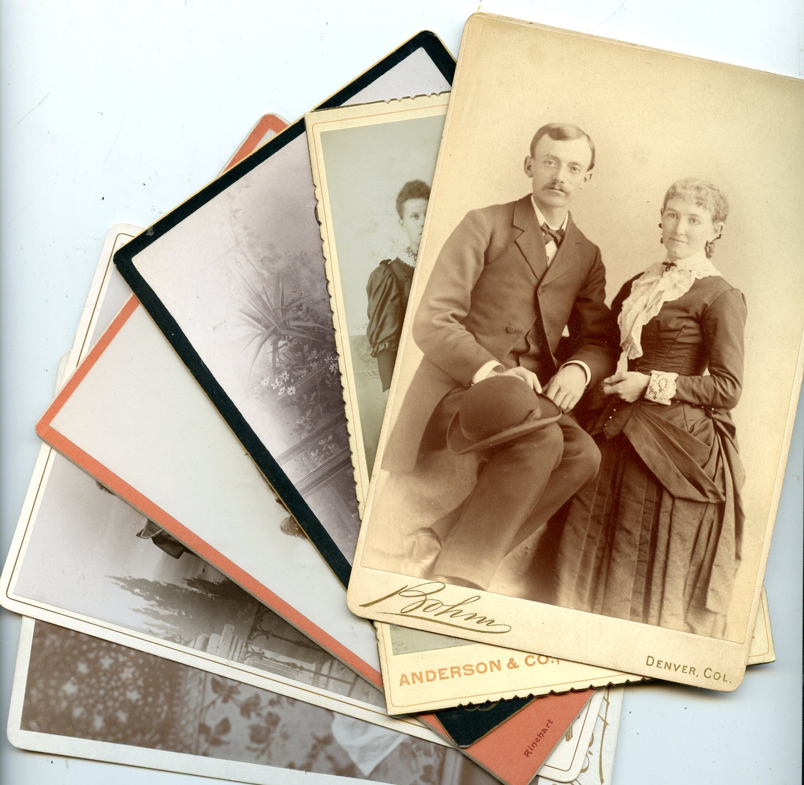33 Denver, Colorado -Cabinet Photos, Men, Ladies, Babies, Families, Nice Conditi