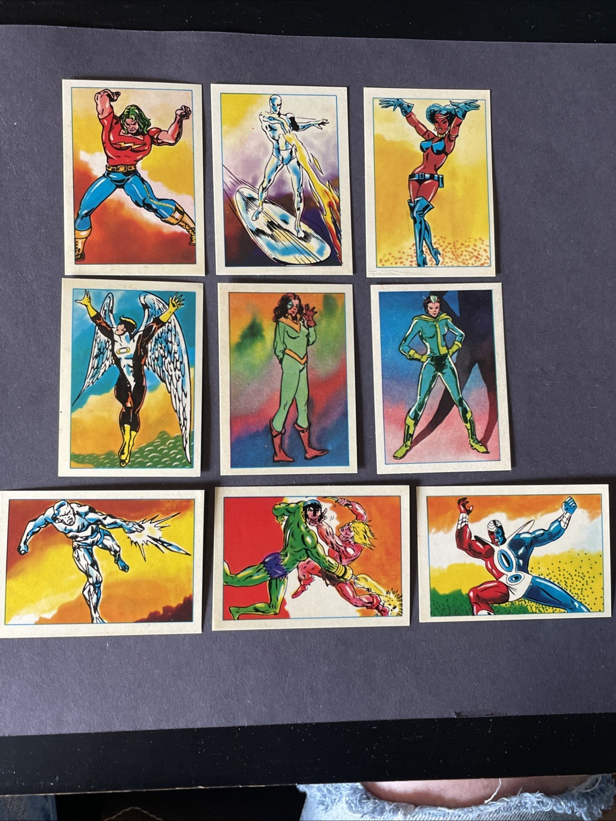Vintage 1984 Marvel Super Heroes Secret Wars Stickers Lot - 9 Unused Excellent