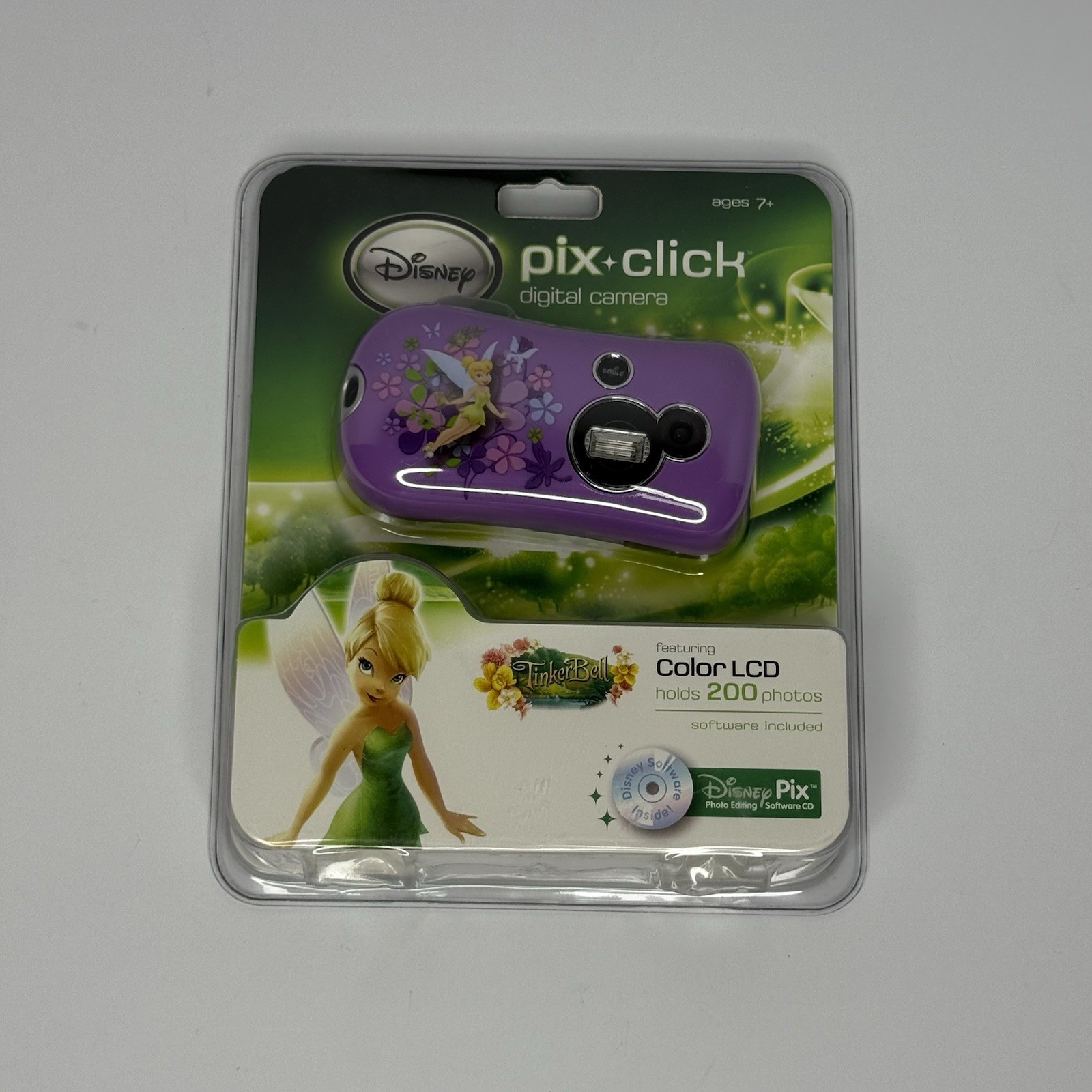 Disney Pix Click Digital Camera Tinker Bell Purple Brand New Sealed NIP Y2K