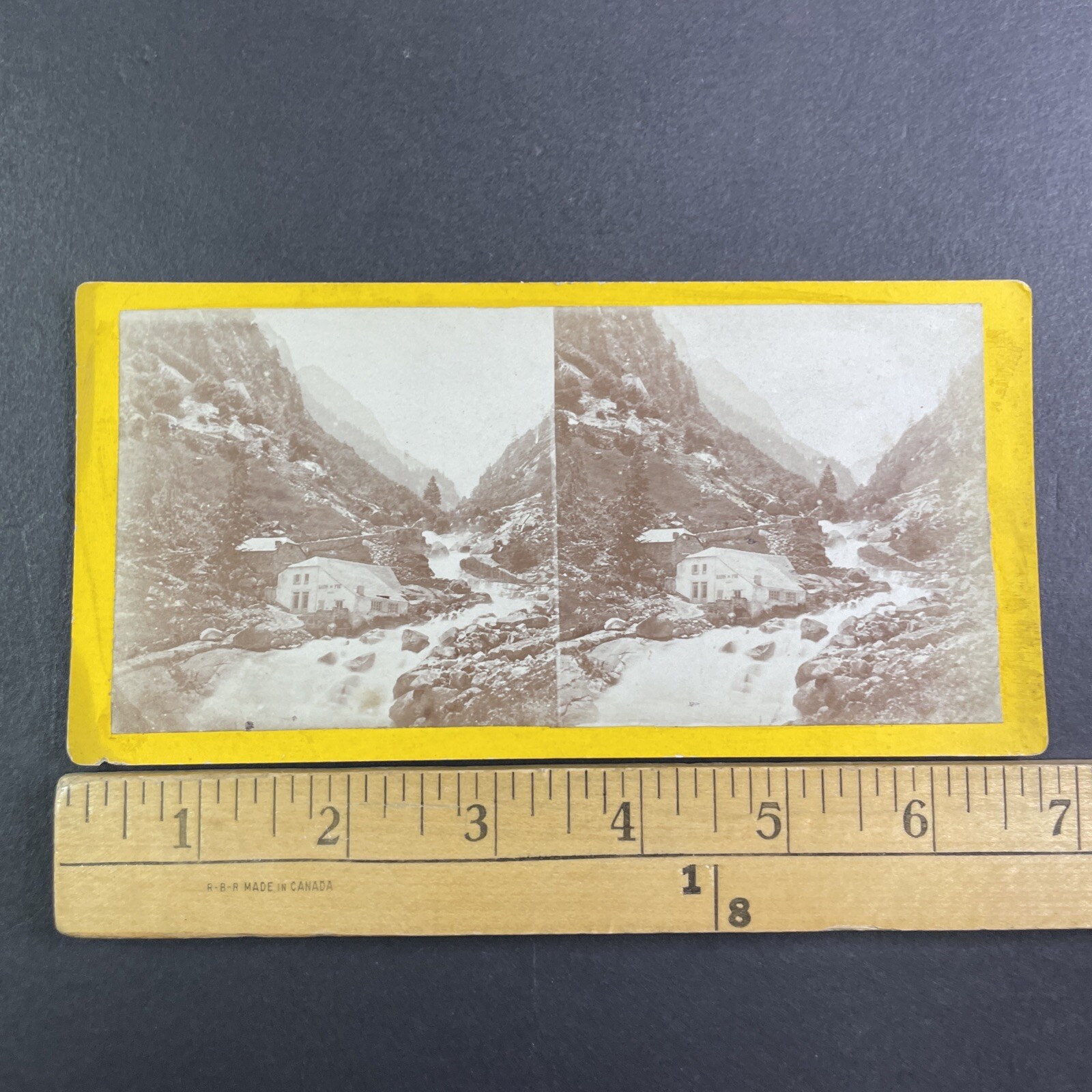 Bains de Pré Cauterets France Stereoview Albumen Print 1860s Pyrenees