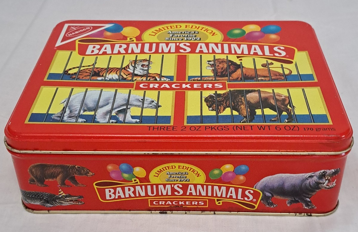 VTG 1989 Nabisco Barnum\'s Animal Crackers Limited Edition Tin 85th Anniversary