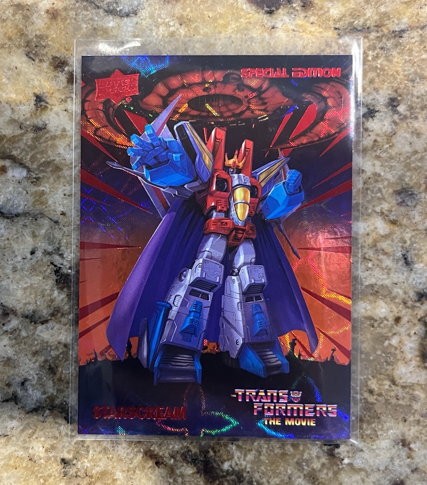 Upper Deck 2026 Transformers The Movie STARSCREAM ANNIVERSARY RED FOIL /1986