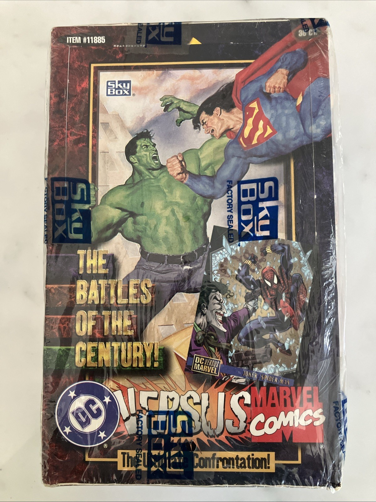 1995 SkyBox DC Versus Marvel Comics Trading Cards 36ct FACTORY SEALED BOX