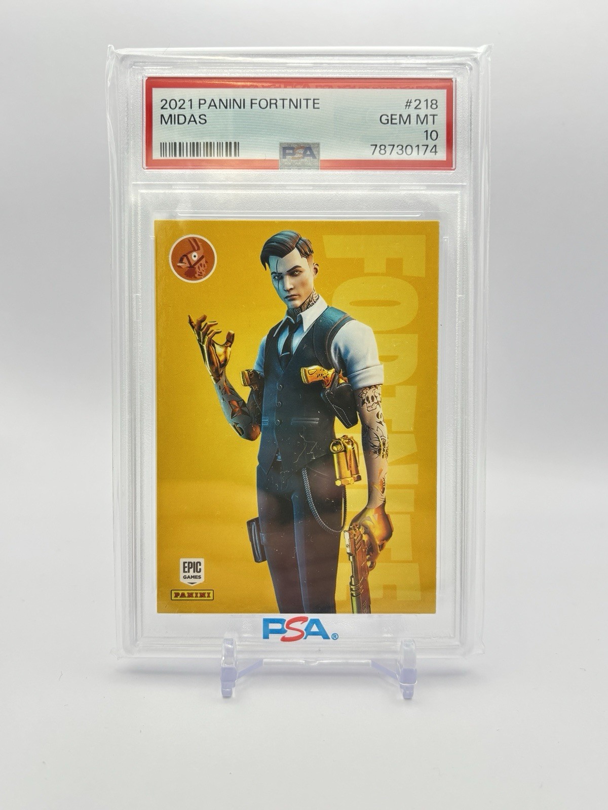 2021 Panini Fortnite Series 3 #218 Midas PSA 10