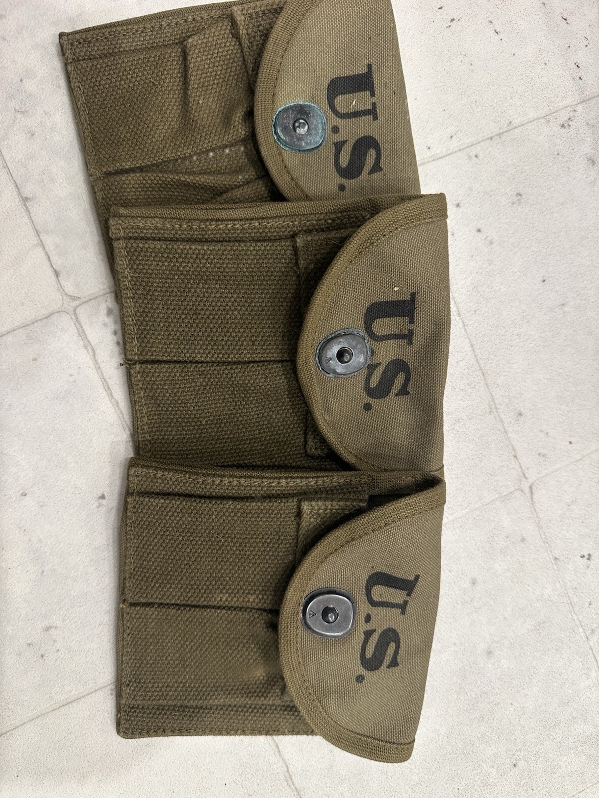 Original WWII US M1 Carbine Ammo Pouch 1943 Dated