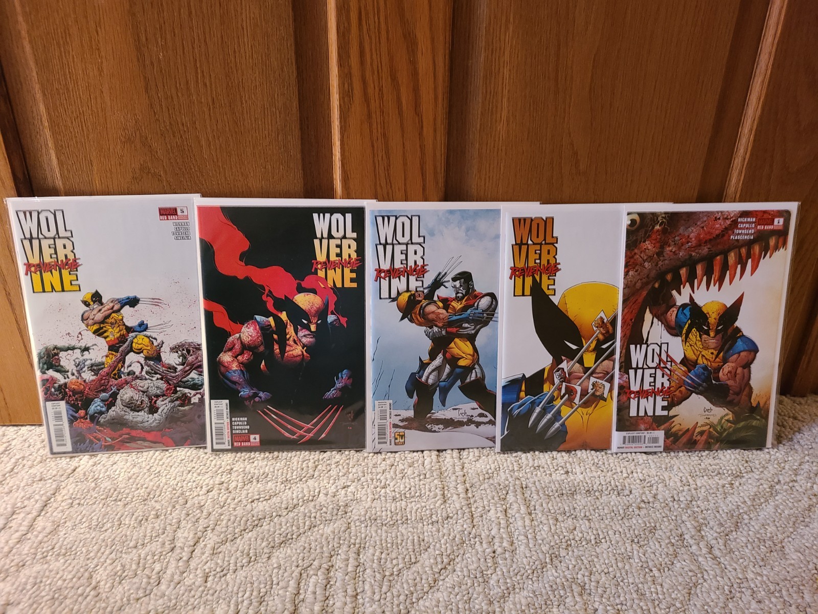 Wolverine Revenge #1-5 (Regular & Red Band) 2024 mixed set