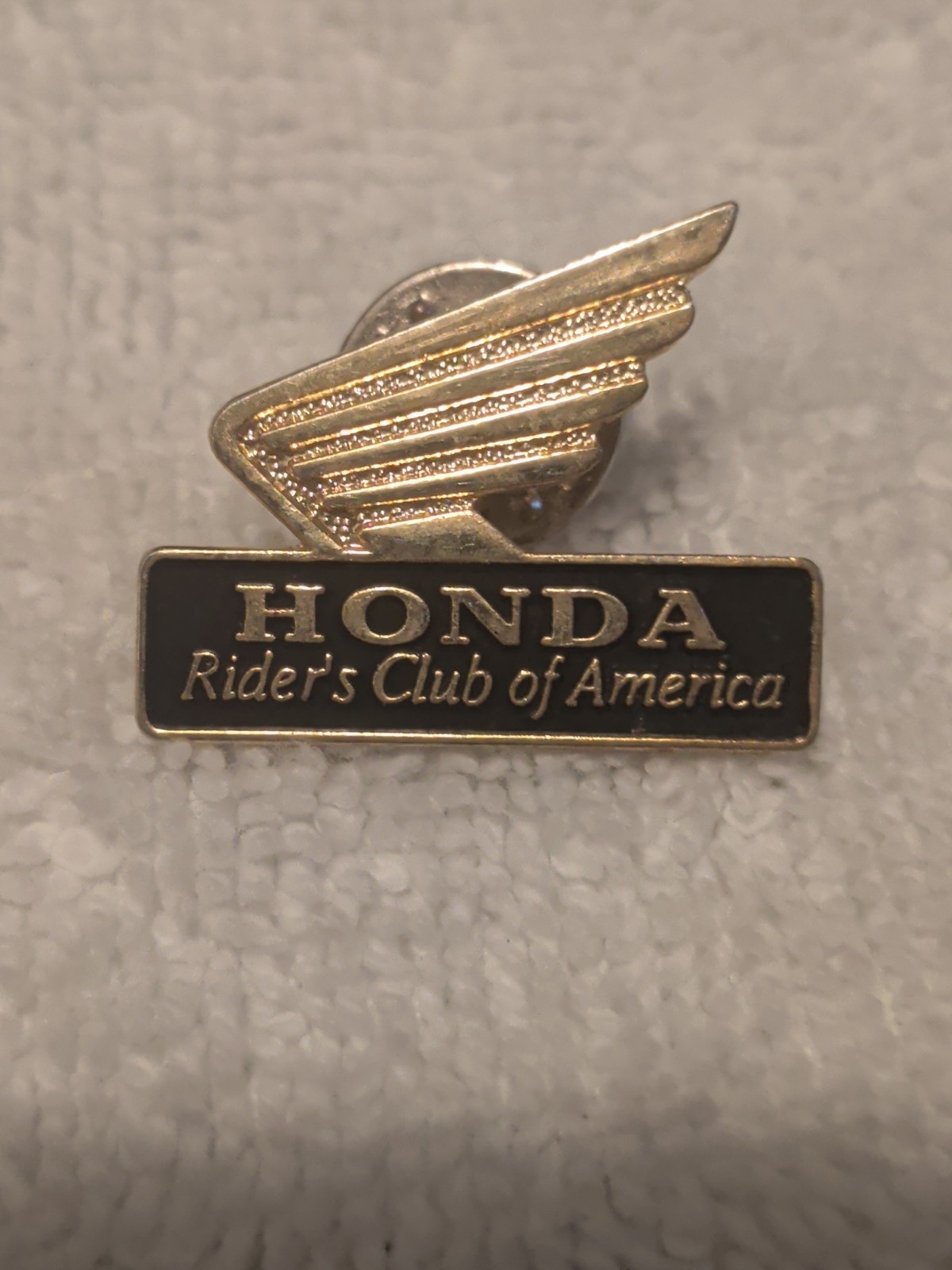 Vintage 1990's Honda Motorcycle Rider's Club Of America Lapel Hat Pin Pinback