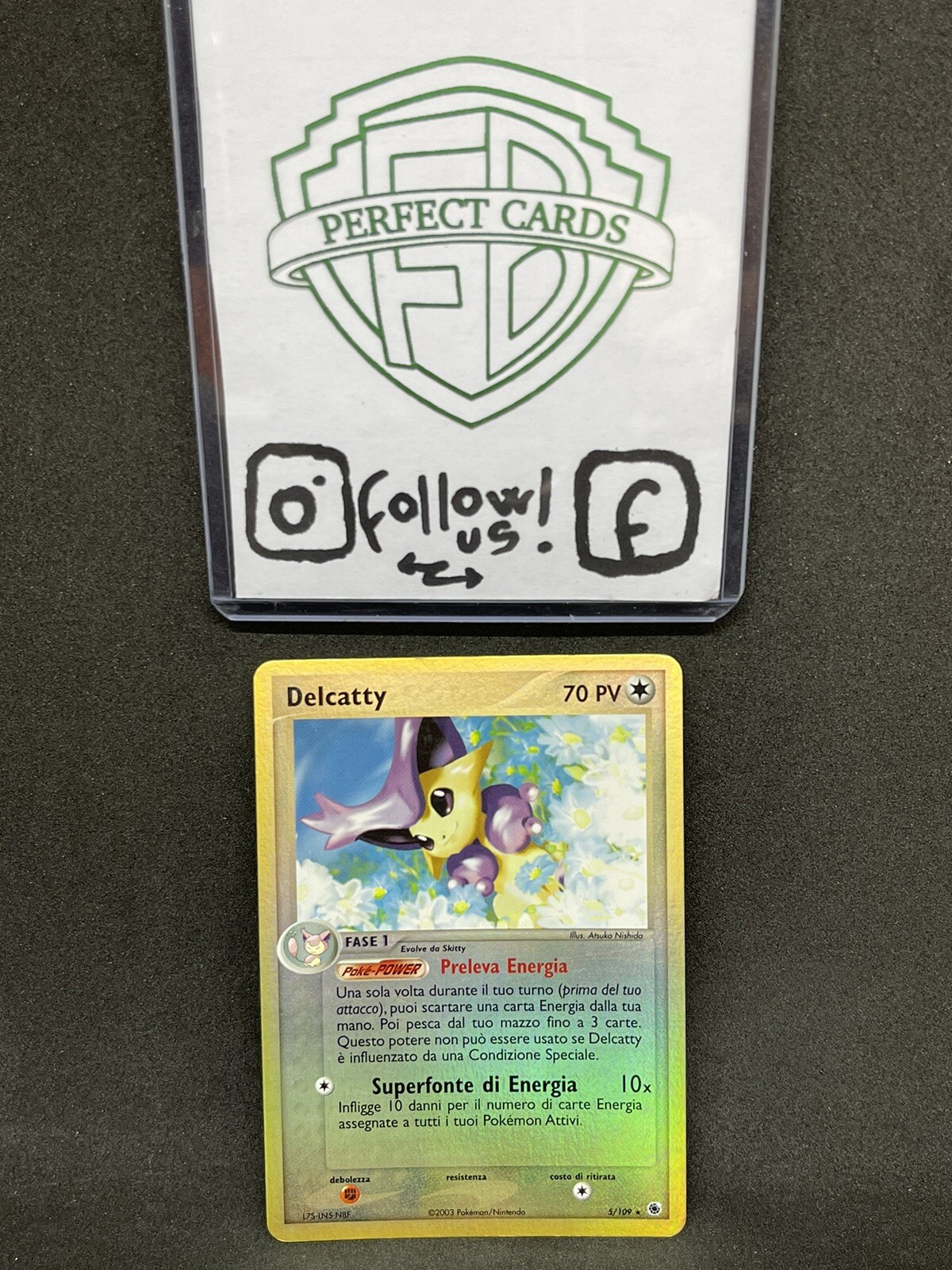 POKÉMON EX RUBY AND SAPPHIRE DELCATTY REVERSE 5/109 NM- ITA