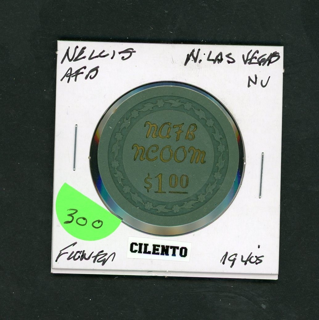 Scarce $1.00 Nellis Air Force Base Las Vegas, Nevada Casino Chip