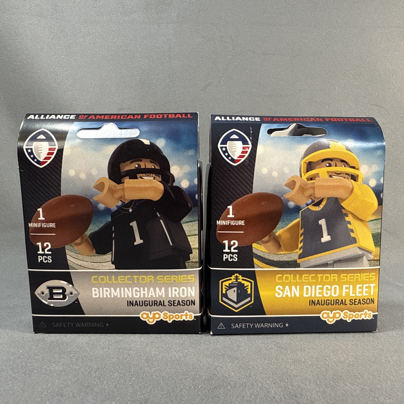 NFL Oyo Sports Lot Birmingham Iron + San Diego Fleet. Both New Sealed NFL Oyo Sports Lot Birmingham Iron + San Diego Fleet. Both New Sealed