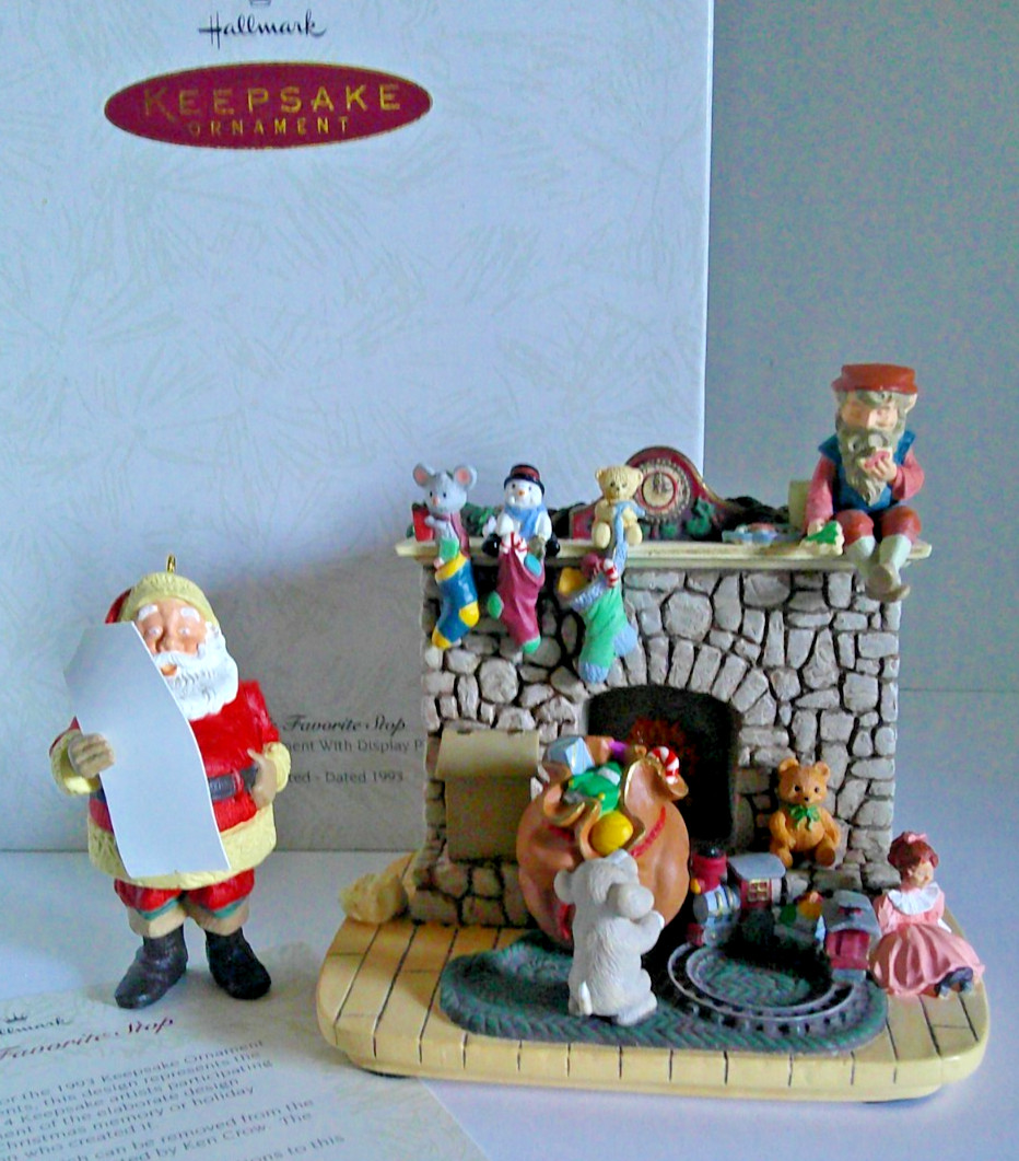 HALLMARK Keepsake - SANTA'S FAVORITE STOP - 1993 - Studio Edition - Signed - NEW