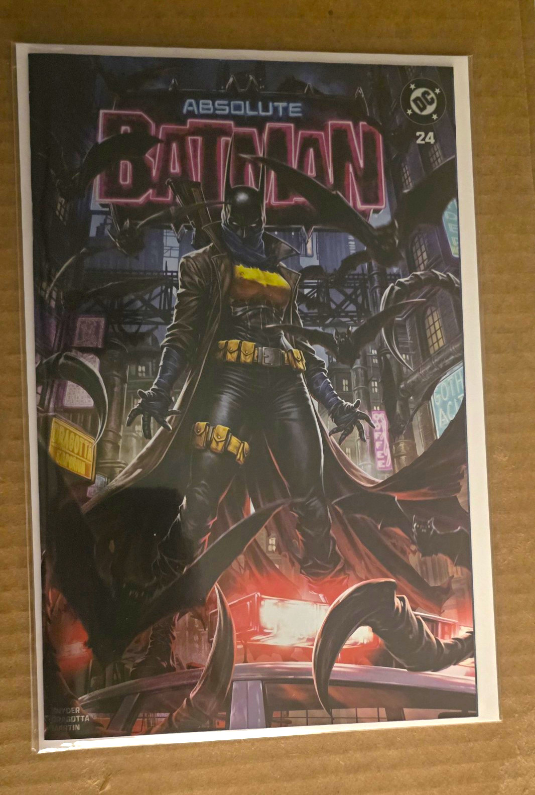 Absolute Batman #24 - Mark Brooks Trade Foil (in hand)