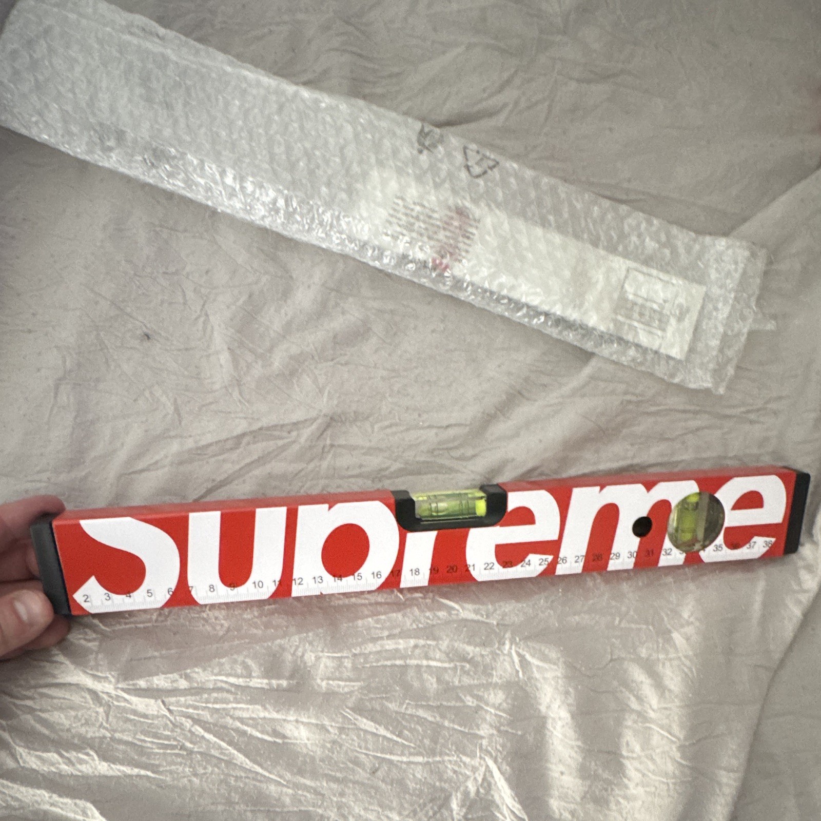 Supreme x Meterex Spirit Level 15.75 In, Red, Cross-Posted, Firm