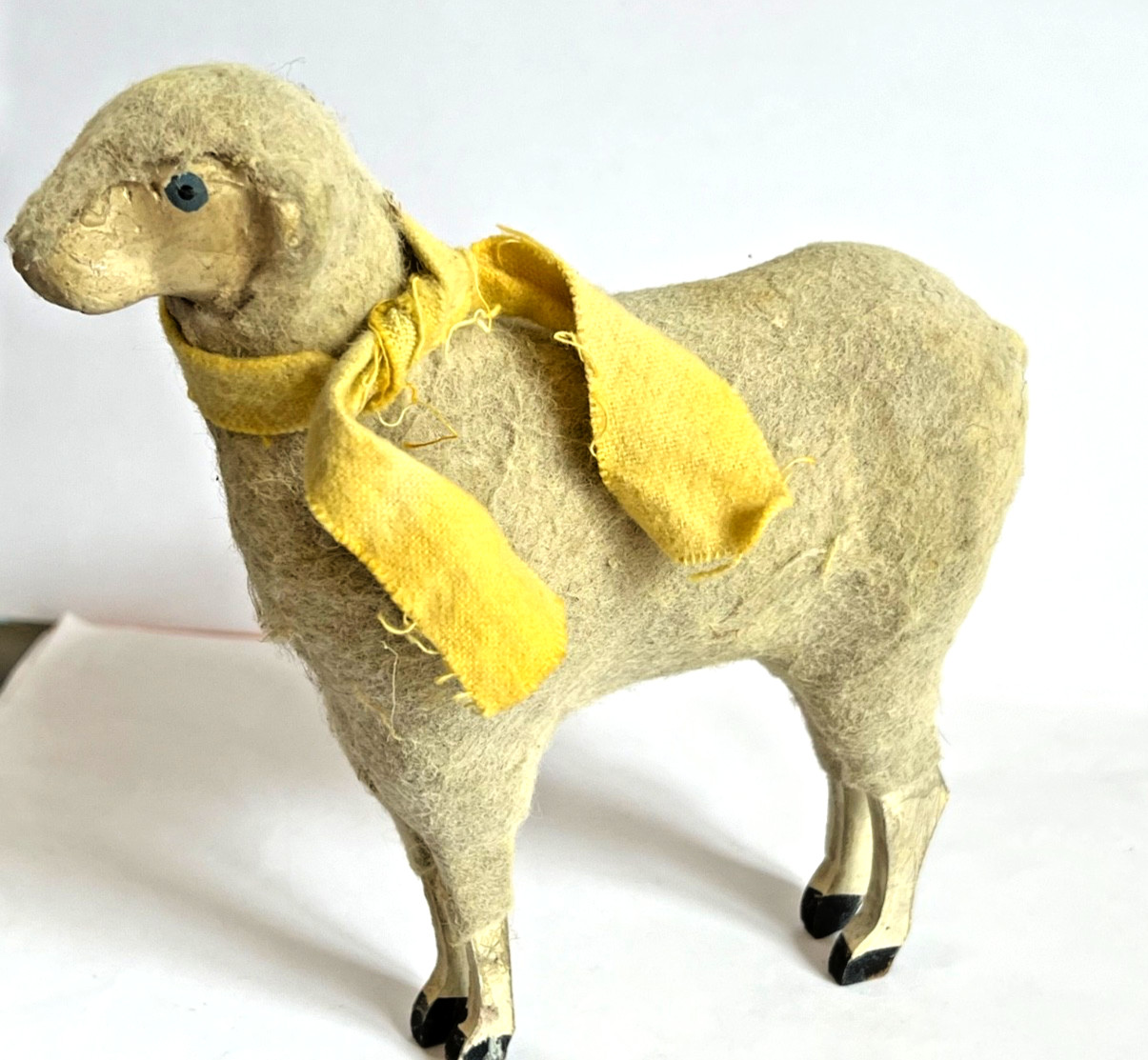 Large Antique German PUTZ  Stick Leg SHEEP  5 1/2\