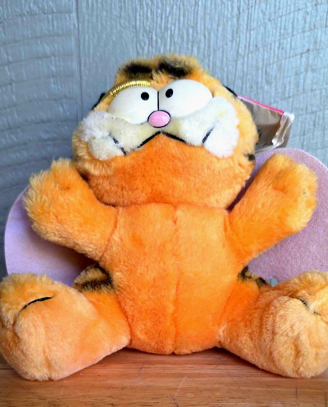 Vintage 1980s Garfield Toy Lot (6) Dakin Angel Plush PVC Figures Odie