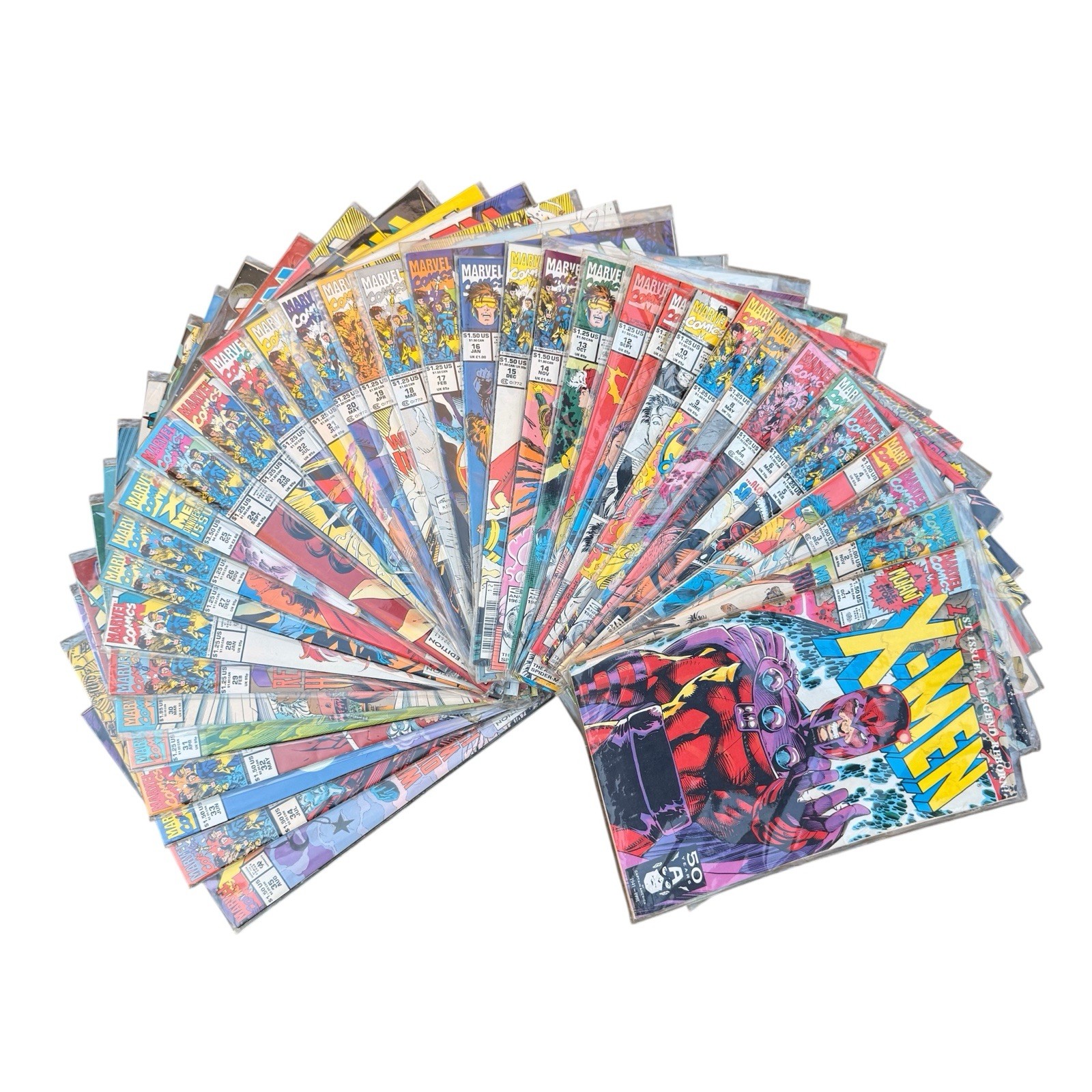 X-MEN Marvel Direct Edition 1991 Set Of 35 Comic Books 1-35