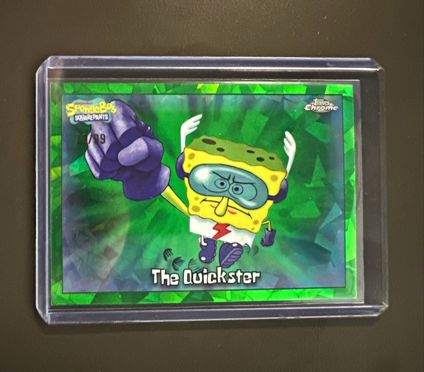 Topps 2025 Topps Chrome SpongeBob SquarePants The Quickster Green #135