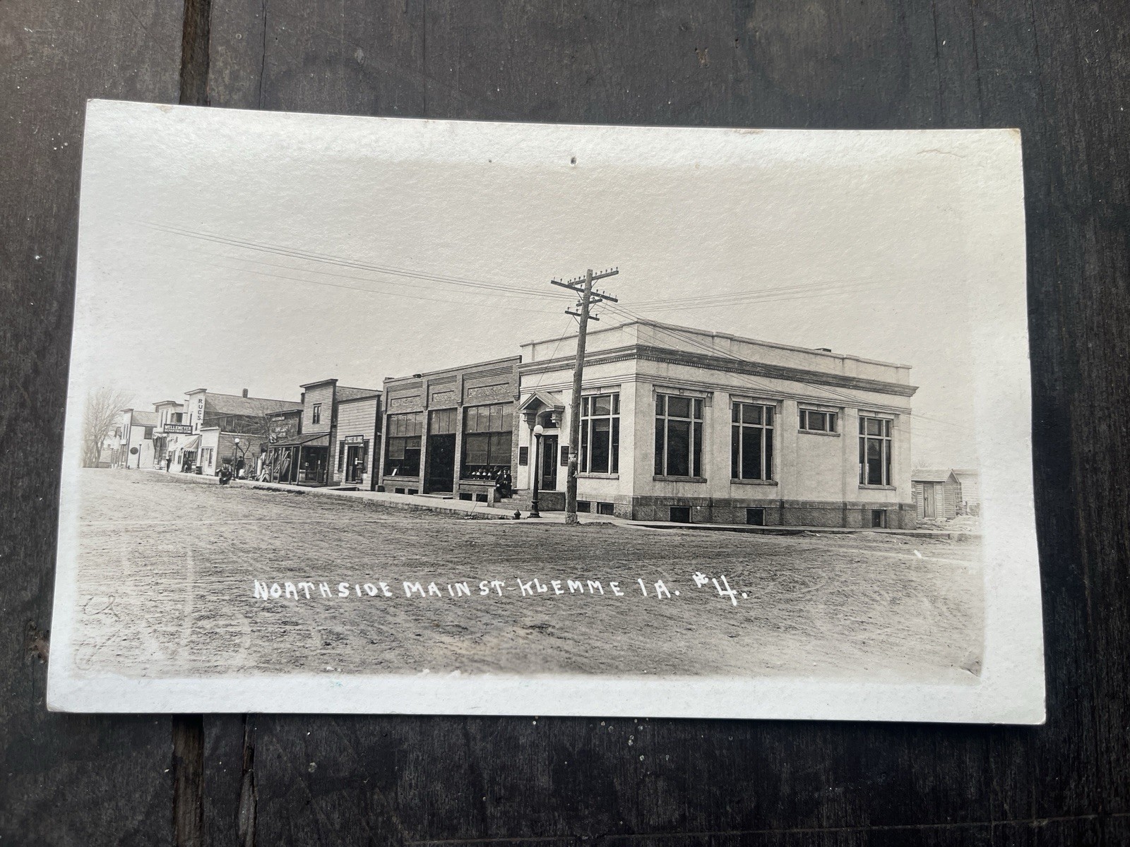 Vintage North side Main Street Klemme Iowa RPPC Photo Postcard IA Vintage North side Main Street Klemme Iowa RPPC Photo Postcard IA