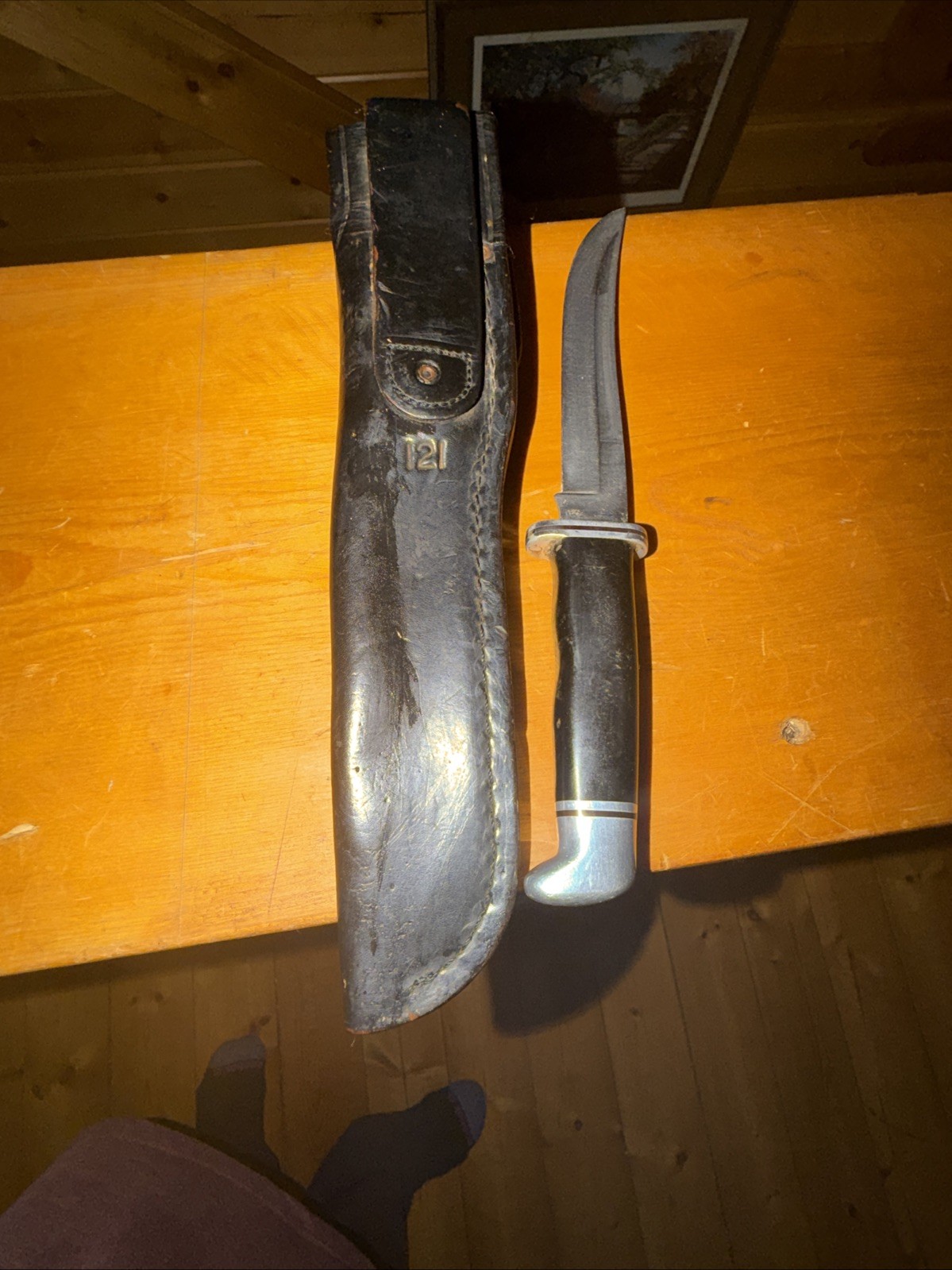 VINTAGE'70S BUCK USA 121 HUNTING SKINNING FISHING BOWIE KNIFE KNIVES SURVIVAL