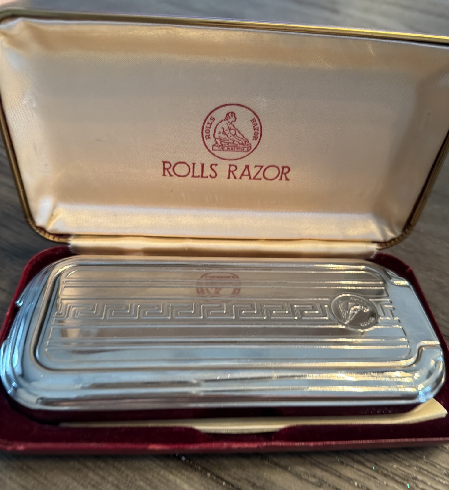 Vintage Rolls Razor Self-Sharpening Safety Razor In Original Box Made In England