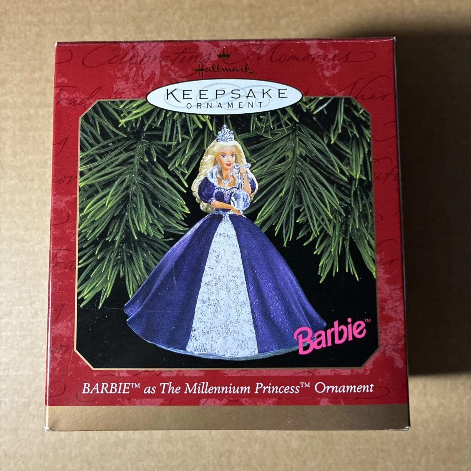 Hallmark 1999 Barbie As The Millennium Princess Keepsake  Ornament NEW-824-370
