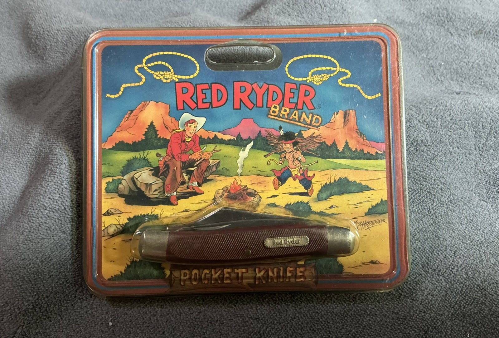 Vintage 1994 Red Ryder RR329 Outrider Pocket Knife Stockman NOS Sealed Ireland