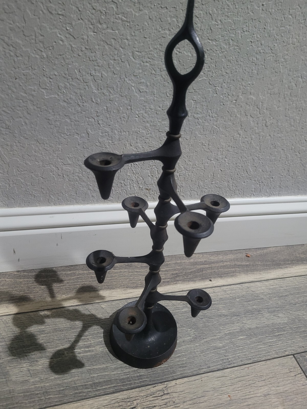 Cast Iron Candle Holder Denmark Midcentury