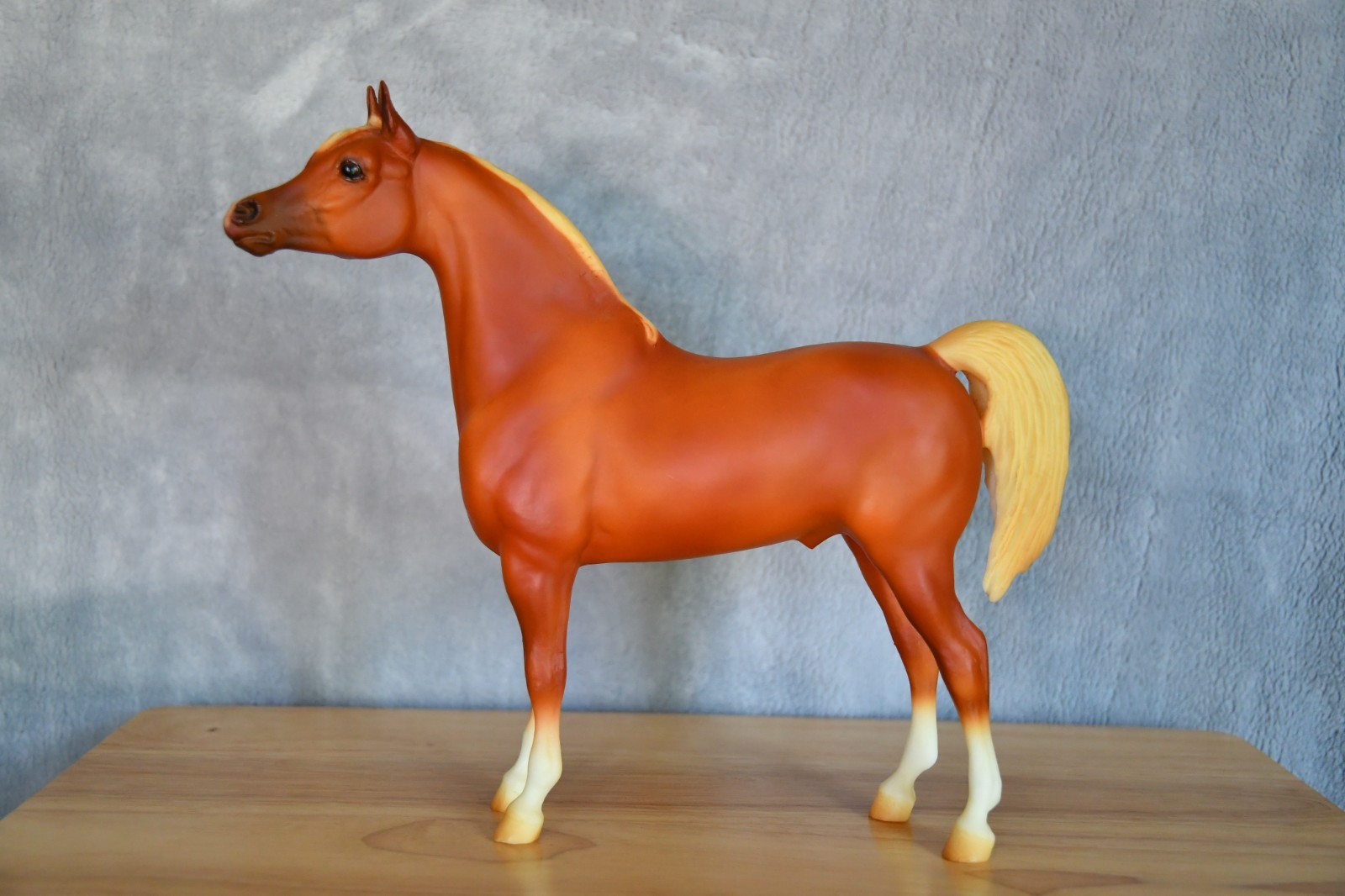 Vtg 90s Breyer Horse #933 Sundown Proud Arabian Stallion Flaxen Chestnut PAS