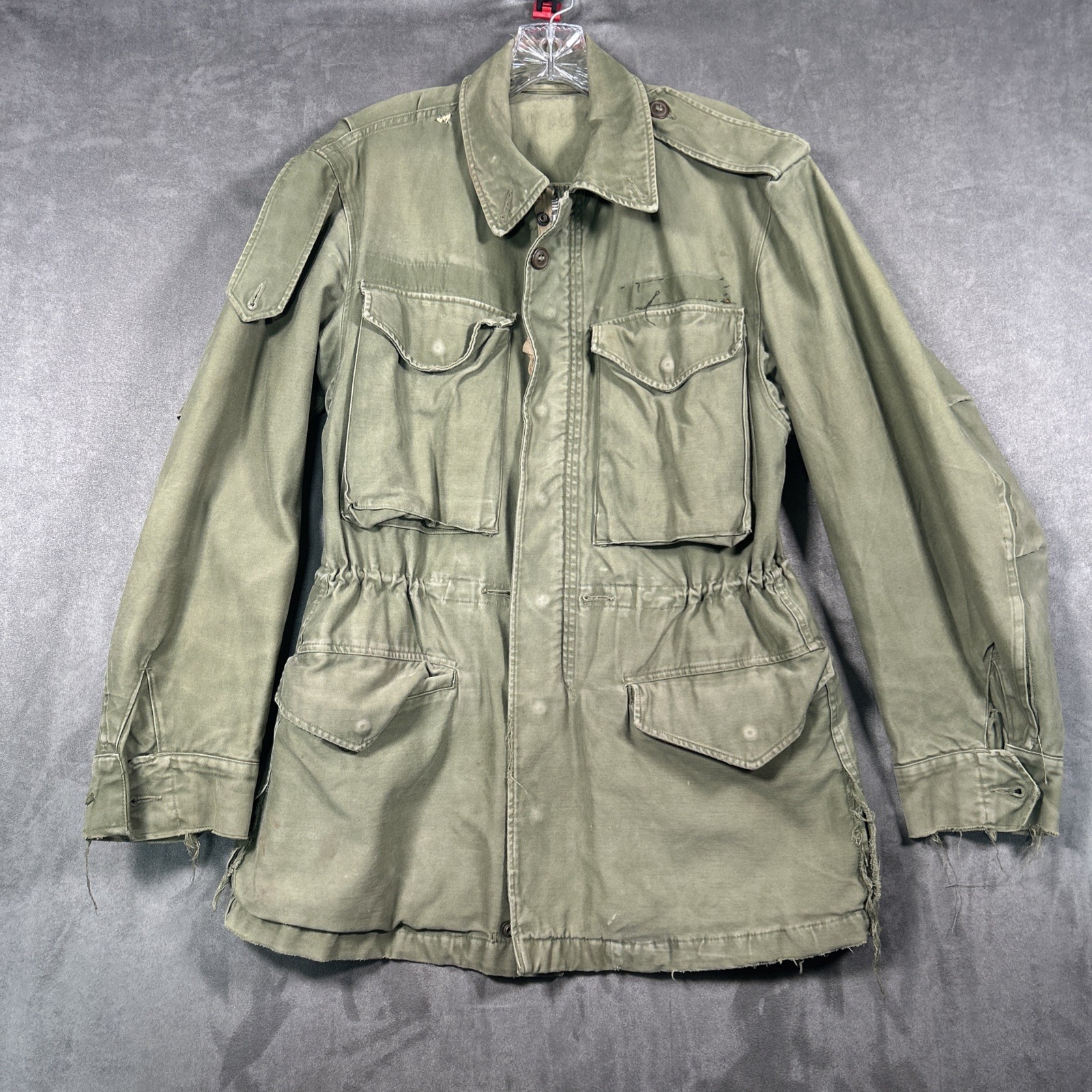 Vintage 50s US military M-1951 m51 Field Jacket Olive og-107 X-Small Reg 1952