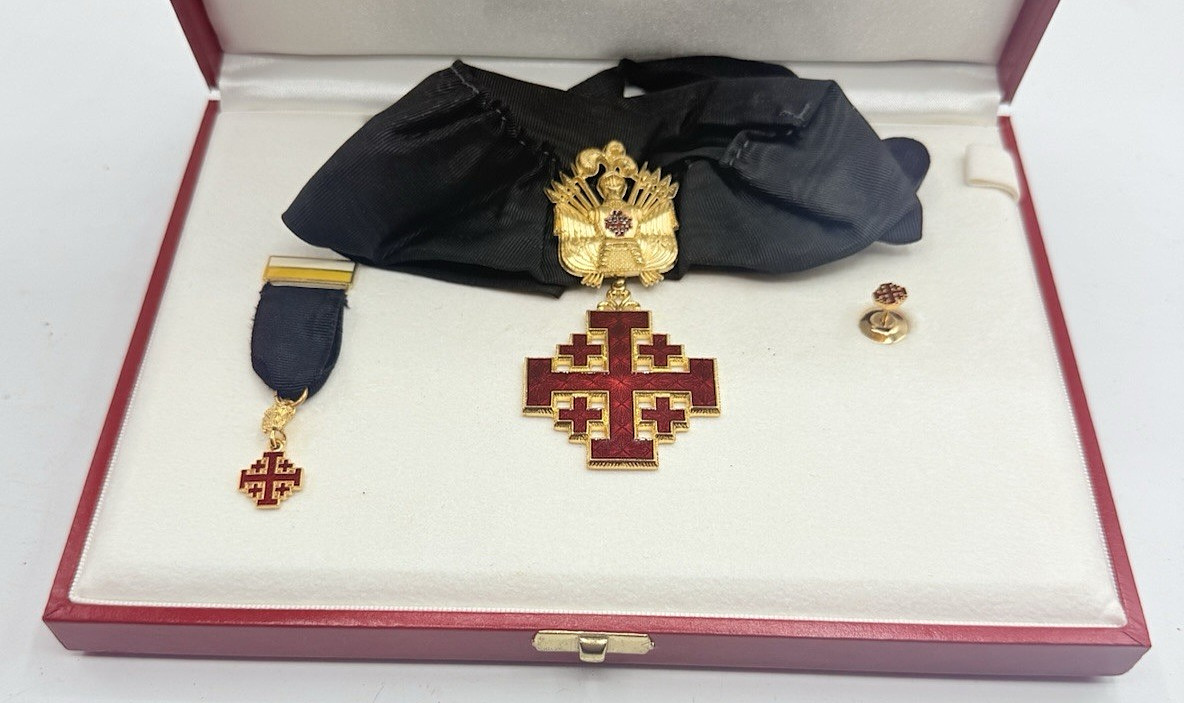 Vtg Knight Commander of the Equestrian Order Holy Sepulcher Jerusalem Medal +++