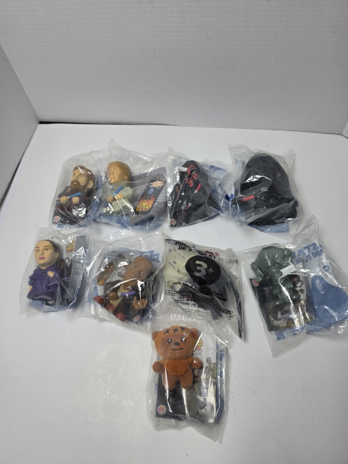 2005 Burger King Star Wars Episode III Revenge Sith Toys Sealed Lot of 9 Vader
