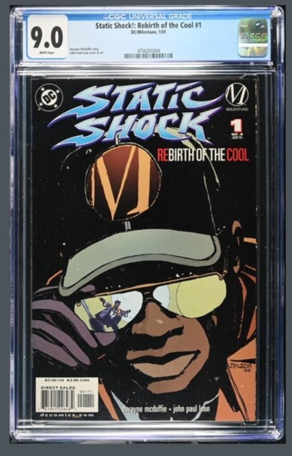 Static Shock: Rebirth of the Cool #1 - DC/Milestone 2001 CGC 9.0 Low Print Run