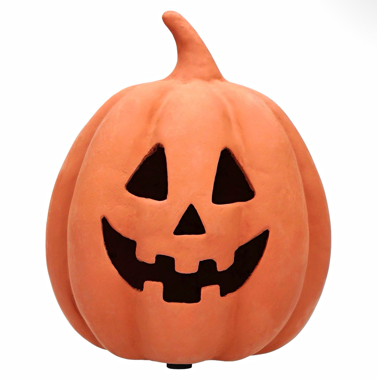 Way to Celebrate Paper Mache Jack-o'-Lantern Pumpkin, Halloween, 8.5x6.5