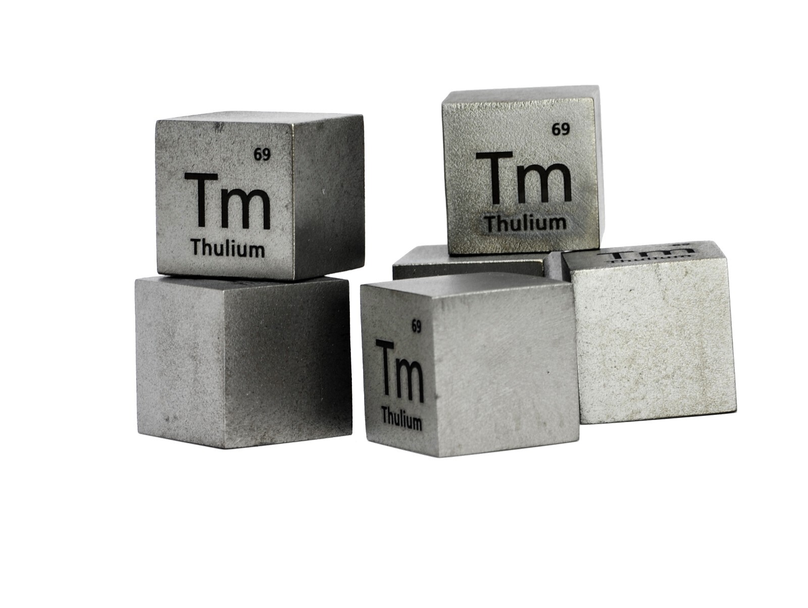 Thulium Metal 10mm Density Cube 99.9% for Element Collection USA SHIPPING