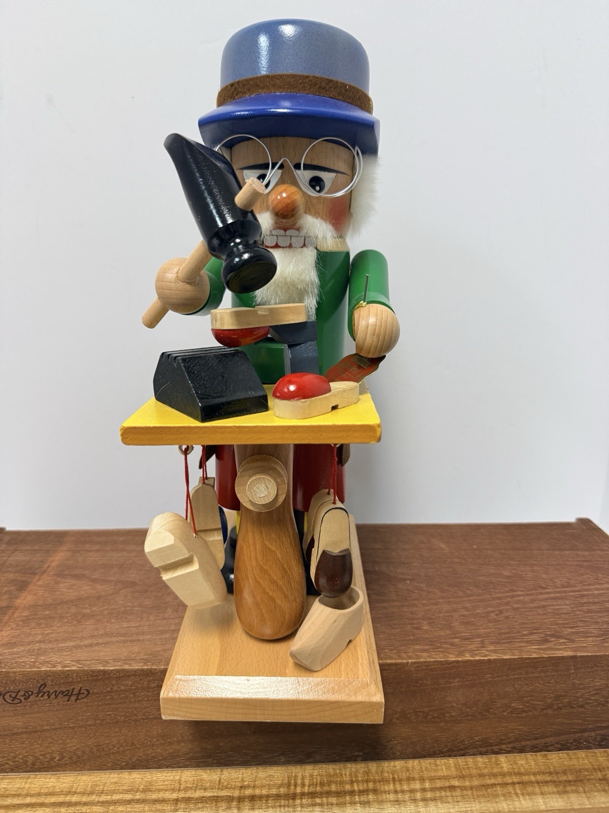 VTG Steinbach Germany Handcarved Nutcracker Cobbler Shoemaker